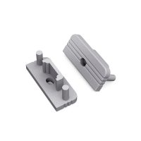 LED profil SURFACE10 végzáró ezüst fúrt gen2