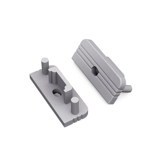 LED profil SURFACE10 végzáró ezüst fúrt gen2