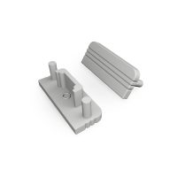 LED profil SURFACE10 végzáró szürke gen2