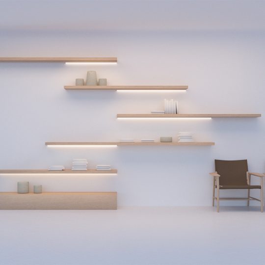  Topmet CORNER10 sarokba építhető LED profil eloxált felülettel