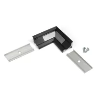 LED profil CORNER10 fekete ALU sarokidom 90°