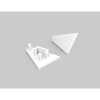LED profil CORNER10 végzáró fehér