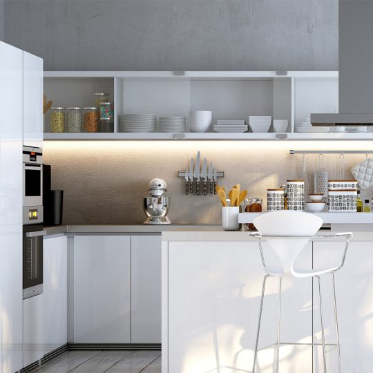 Topmet WIDE24 LED profil fekete színben