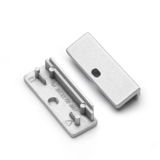 Topmet LED profil WIDE24 végzáró ezüst fúrt