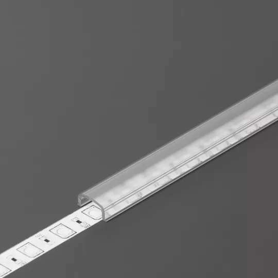 Topmet LED profil fedél  "I" PEN8 klikk átlátszó