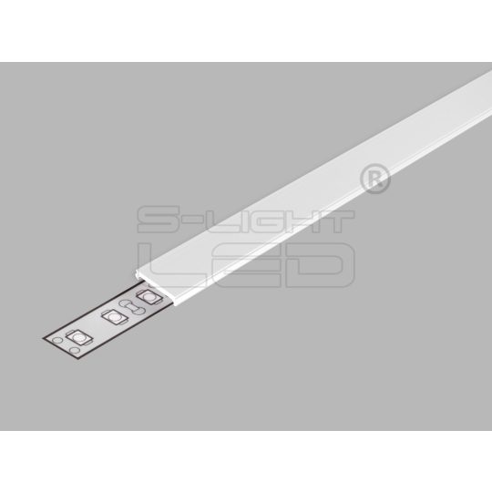 LED profil fedél  "C" KLIKK ROLL OPÁL 20m tekercs