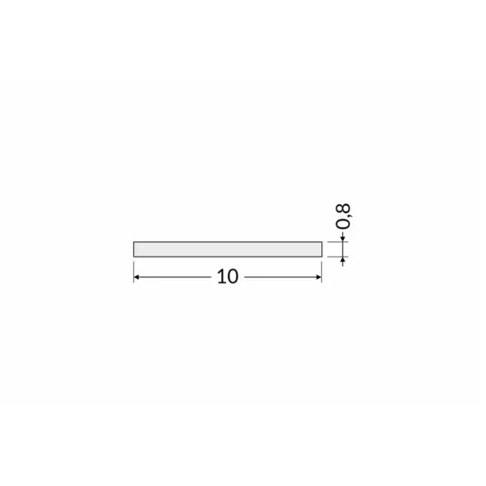 LED profil fedél  "A" opál