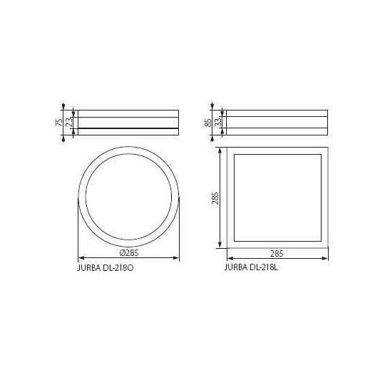 Kanlux JURBA DL-218L lámpa E27 2X18W