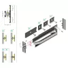 Topmet BACK10 LED profil eloxált aluminium