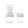 BACHMANN Elevator 928.002  2x230V SCHUKO konyhapultba süllyedő dugalj