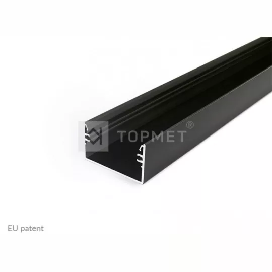 LED profil LOWI falon kívüli fekete