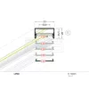 LED profil LOWI falon kívüli eloxált