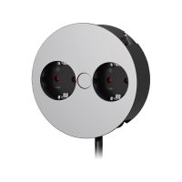   BACHMANN Twist 931.021 2x230V konyhapultba építhető dugalj matt-króm 