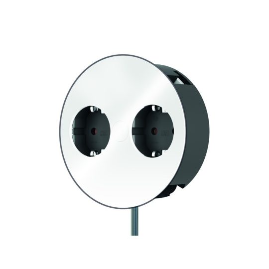 BACHMANN Twist 931.250 2x230V konyhapultba építhető dugalj matt fehér 