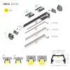 Topmet UNI12 LED profil natur aluminium változatban
