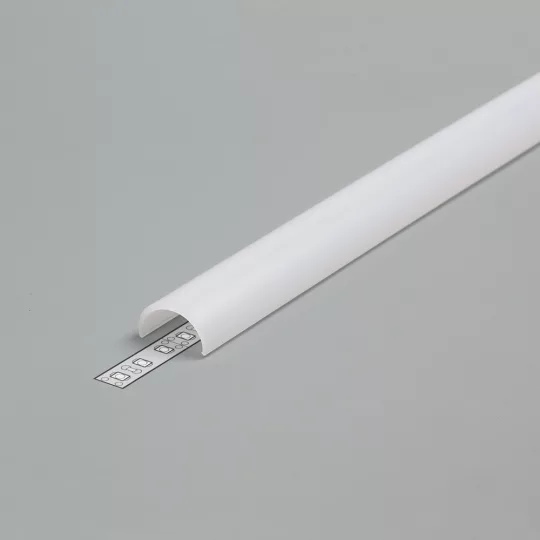 LED profil fedél  "D" klikk opál