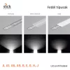 LED profil fedél  "E" opál