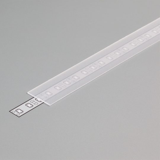 LED profil fedél  "E"  matt átlátszó