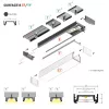 Topmet SURFACE14 profil eloxált aluminium változatban