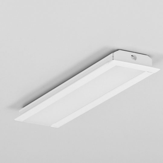 Topmet GROOVE14 bútorlapba süllyeszthető LED profil festett fehér színben 4 méteres szálban