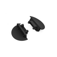 LED Profil GROOVE14 végzáró fekete