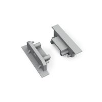 LED Profil GROOVE14 végzáró ezüst Fúrt