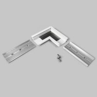 LED Profil GROOVE14 eloxált alu sarokidom 90° fehér