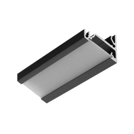 Topmet CORNER14 sarokba szerelhető LED profil fekete színben