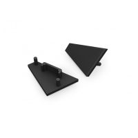 LED profil CORNER14 végzáró gen2 fekete