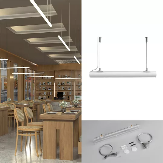 NEON FLEX 360° vízszintes függesztett rögzítő készlet