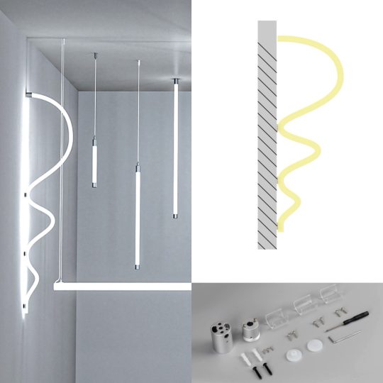 NEON FLEX 360° oldalfali rögzítő készlet