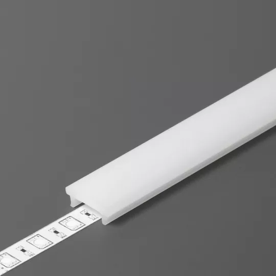 Topmet "K" FLOOR lépésálló LED profil fedél opál változatban a FLOOR8 és FLOOR12 padlóba süllyeszthető LED profilokhoz