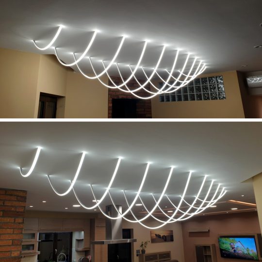 Topmet ARC12 hajlítható LED profil eloxált aluminium 