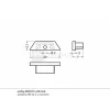 LED profil ARC12 végzáró fehér