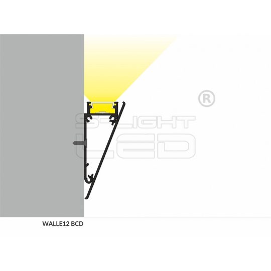 LED profil WALLE12 BCD natur ALU