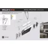 LED profil WALLE12 végzáró fehér
