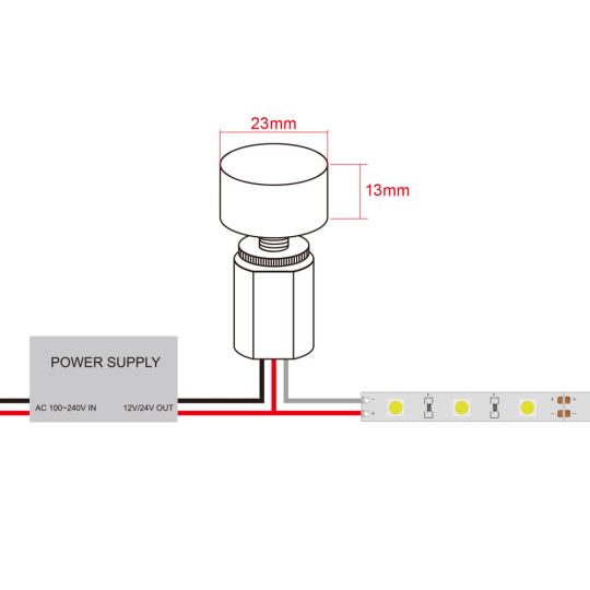 LED KAPCSOLÓ VSS-IRD1102 ajtó 30W/12V 15530000