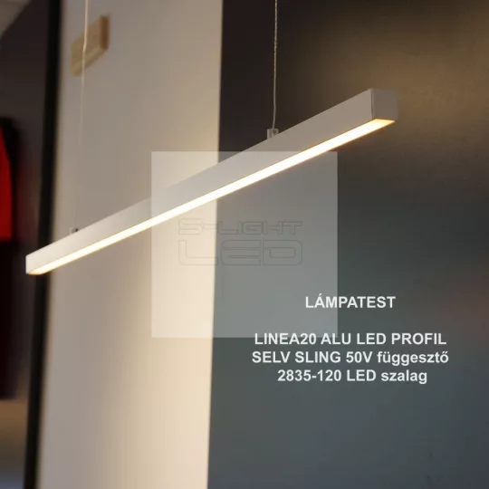 Topmet LINEA20 LED profil fekete színű változatban