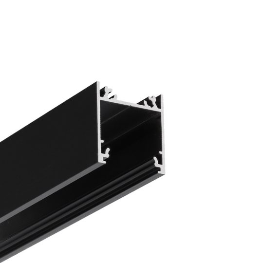 Topmet LINEA20 LED profil fekete színű változatban 3 méteres szálban
