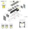 Topmet LINEA20 LED profil eloxált aluminium változatban 4 méteres szálban
