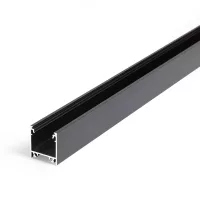 Topmet LINEA20 LED profil fekete színű változatban 4 méteres szálban
