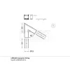 LED profil LINEA20 fekete sarokidom 60°