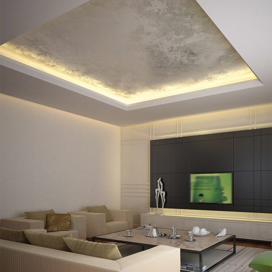 Topmet FRAME14 gipszkarton LED profil eloxált aluminium felülettel