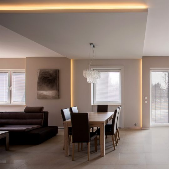 Topmet BEGTON12 LED profil festett fehér színben