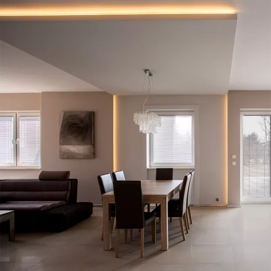 Topmet BEGTON12 LED profil natur aluminium változatban 4 méteres szálban