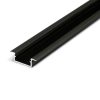Topmet BEGTIN12 süllyeszthető LED profil fekete színben