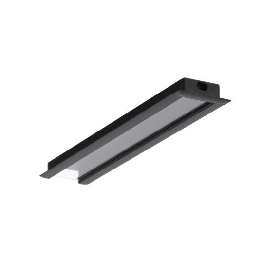 Topmet BEGTIN12 süllyeszthető LED profil fekete színben