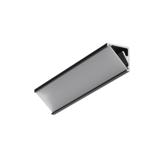 Topmet CABI12 sarokba illeszthető LED profil fekete színben 4 méteres szálban