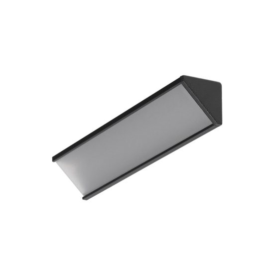 Topmet CABI12 sarokba illeszthető LED profil fekete színben 4 méteres szálban