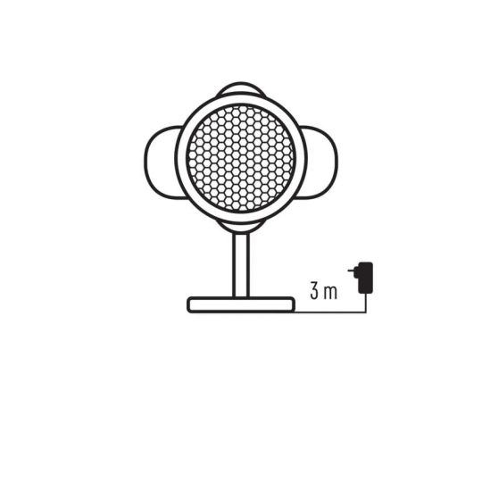 EMOS LED dekoráció projektor - csillagok, kültéri és beltéri, meleg/hideg fehér